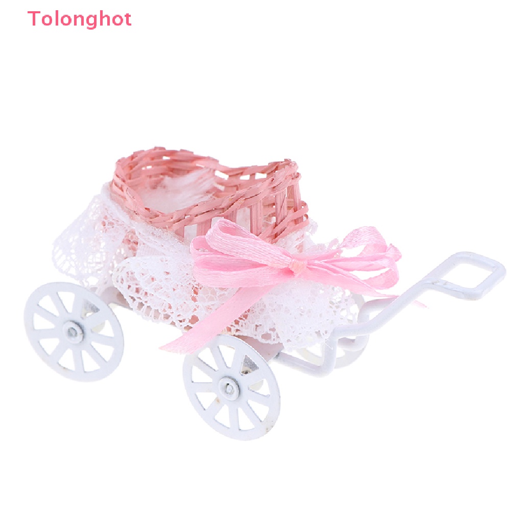 1 Mô Hình Xe Ngựa Gỗ Mini Tỉ Lệ 1: 12 Trang Trí Nhà Búp Bê