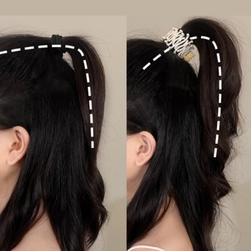 Kẹp Tóc Kim Loại Đính Đá Và Ngọc Trai Thời Trang Cho Nữ