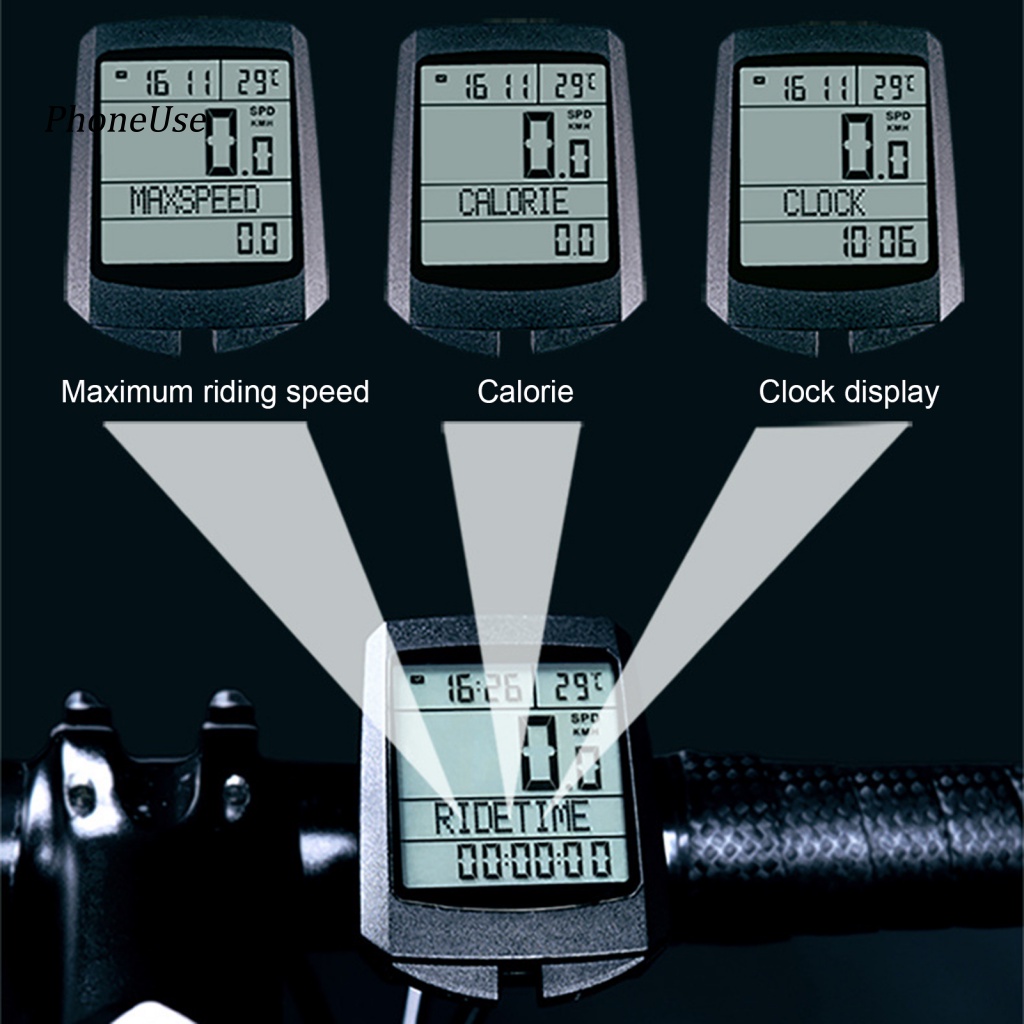 Đồng Hồ Đo Tốc Độ Xe Đạp Leo Núi Dây Da PU FSTN