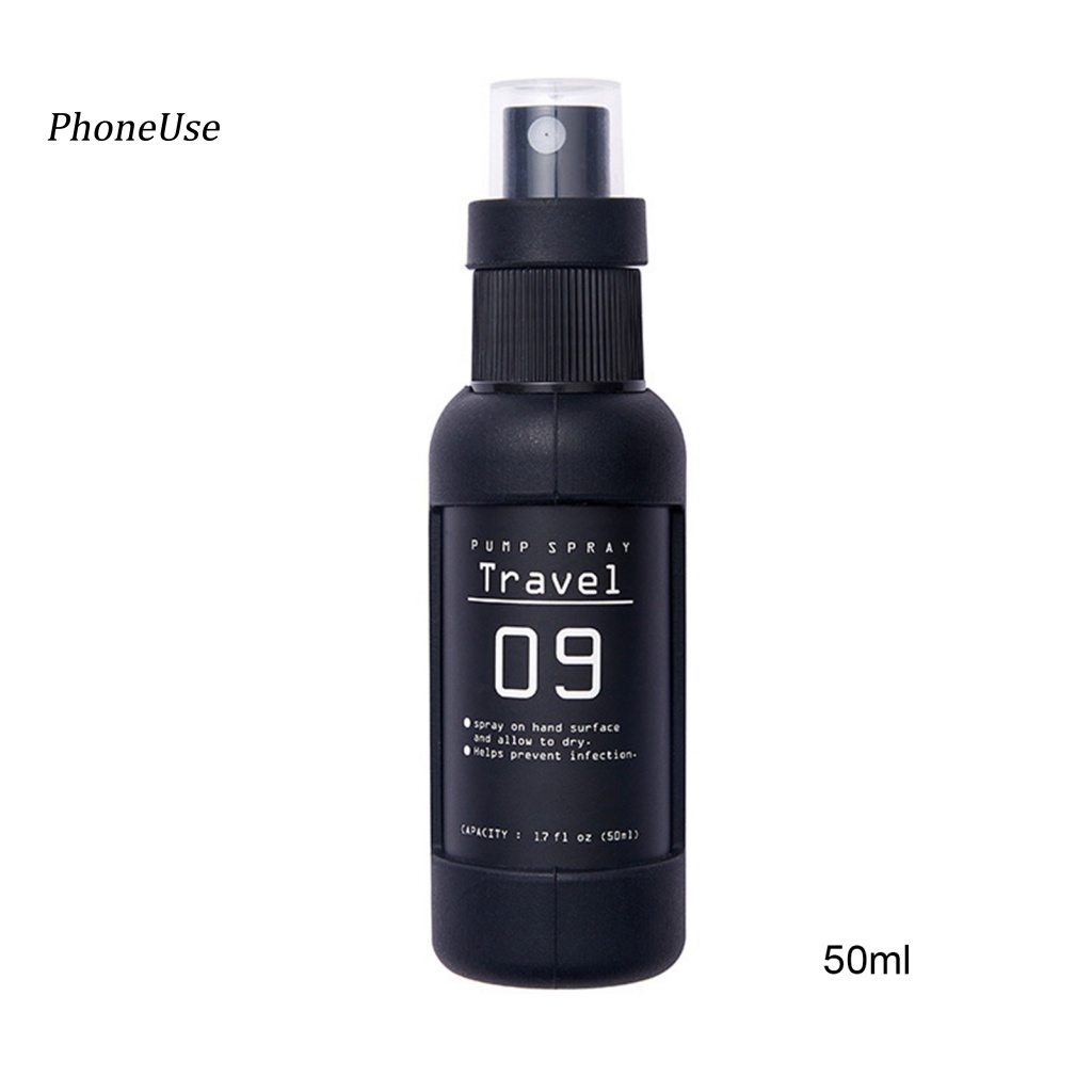 Bình Xịt 50ml Bằng PU Trong Suốt Chống Rò Rỉ Đa Năng Tiện Dụng Mang Theo Du Lịch Cắm Trại