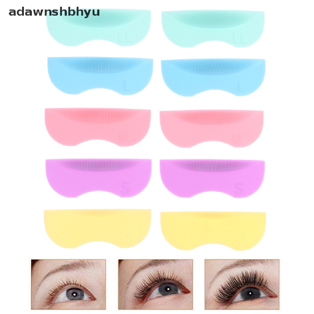 Set 8 Cặp Đệm Silicone Hỗ Trợ Uốn Cong Lông Mi Tiện Dụng