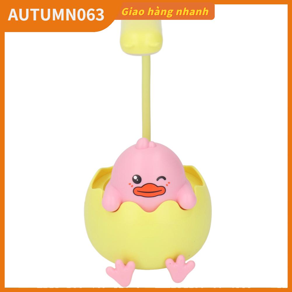 Autumn063 Đèn Trẻ Em Dễ Thương Có Giá Đỡ Bút Hình Dáng Sạc USB Bảo Vệ Mắt LED Để Bàn Cổ Thể Điều Chỉnh Được