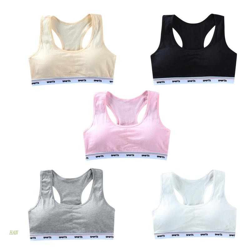 Áo Ngực Dây Bản Rộng Thoáng Khí Cho Tuổi Teen