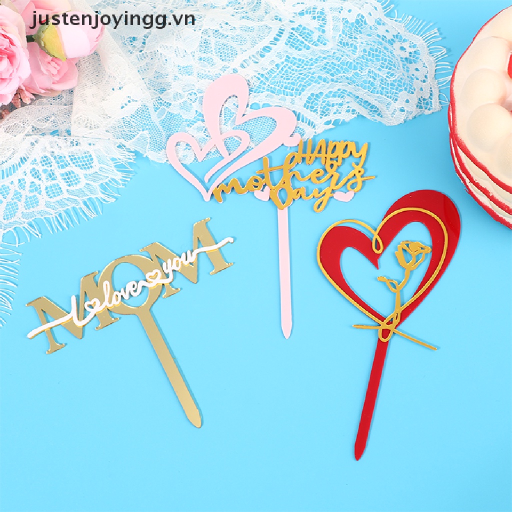 Topper Trang Trí Bánh Kem Bằng Acrylic Chữ Happy Mother 'S Day
