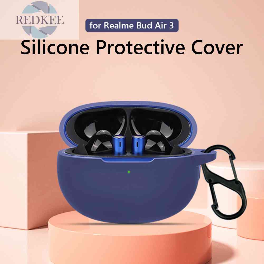 Vỏ Bảo Vệ Hộp Sạc Tai Nghe Không Dây Realme Buds Air3 Bằng Chất Liệu Silicone