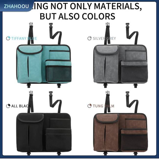 ☃Phụ Kiện Trang Trí Nhà Cửa Độc Đáo Sáng Tạo☃ Túi Đựng Khăn Giấy / Chai Rượu Nhiều Ngăn Có Móc Treo Lưng Ghế Xe Hơi