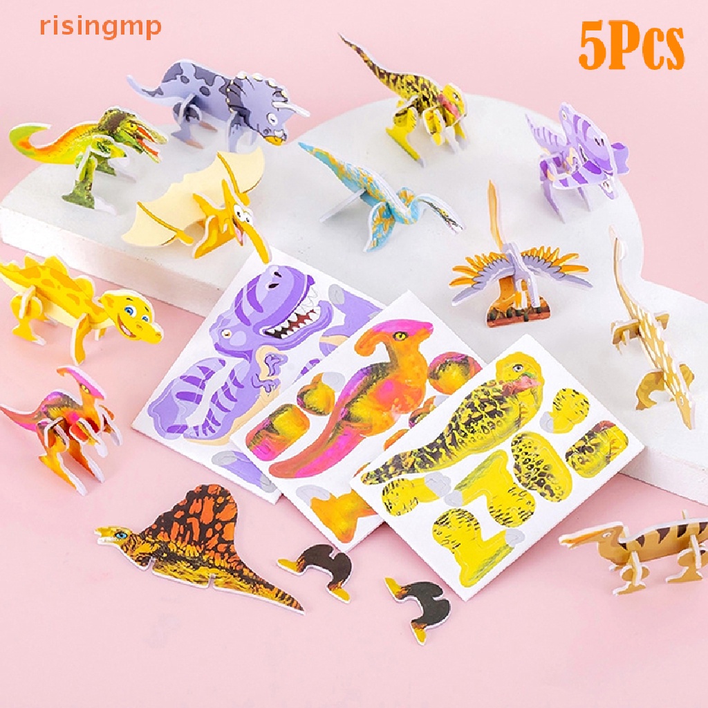 Set 5 Khủng Long 3D Dễ Thương Cho Bé