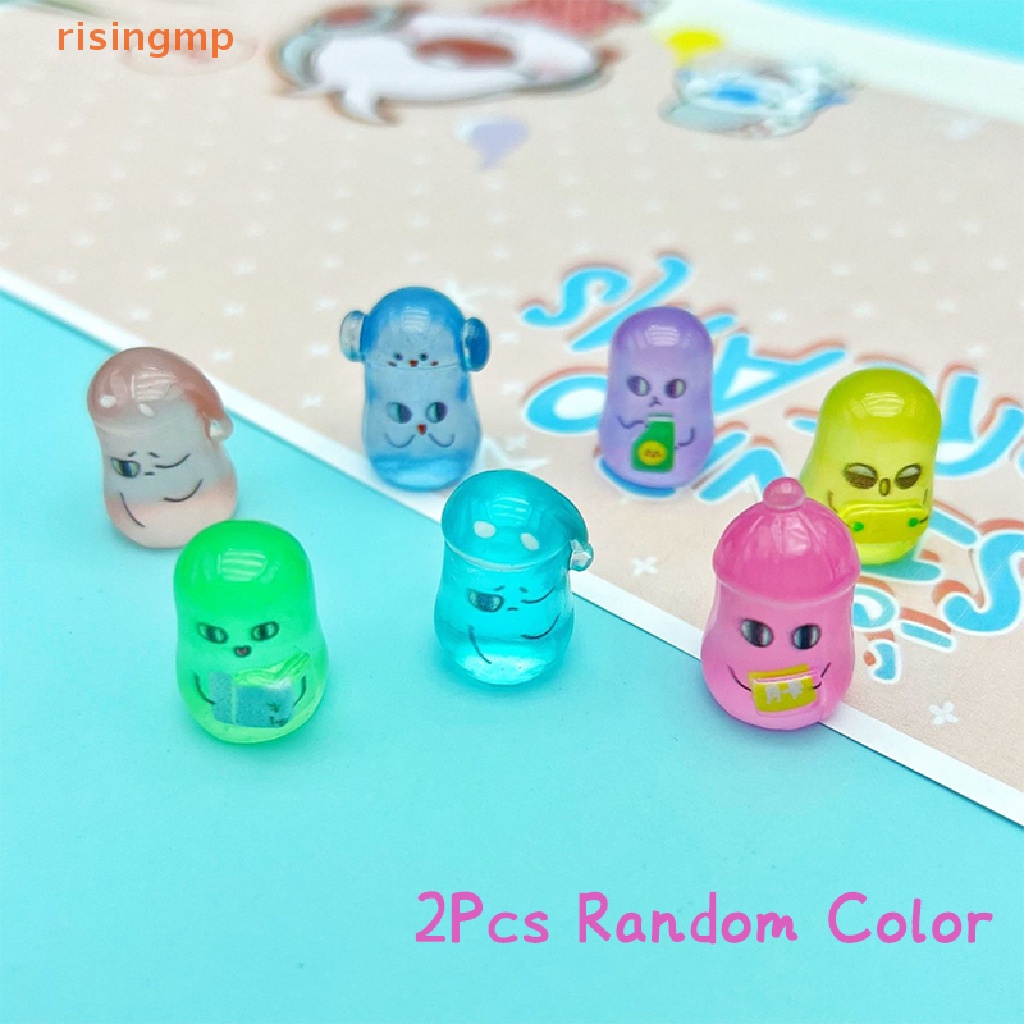 Set 2 Đồ trang trí Hạt Đậu Đỏ Dạ Quang Dùng Trang Trí Tiểu Cảnh / Nhà Búp Bê