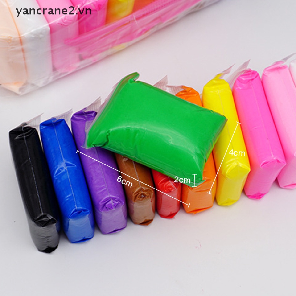 Bộ Đồ Chơi Đất Sét Polymer 12 Màu Sắc Tùy Chọn {yancrane2.vn}