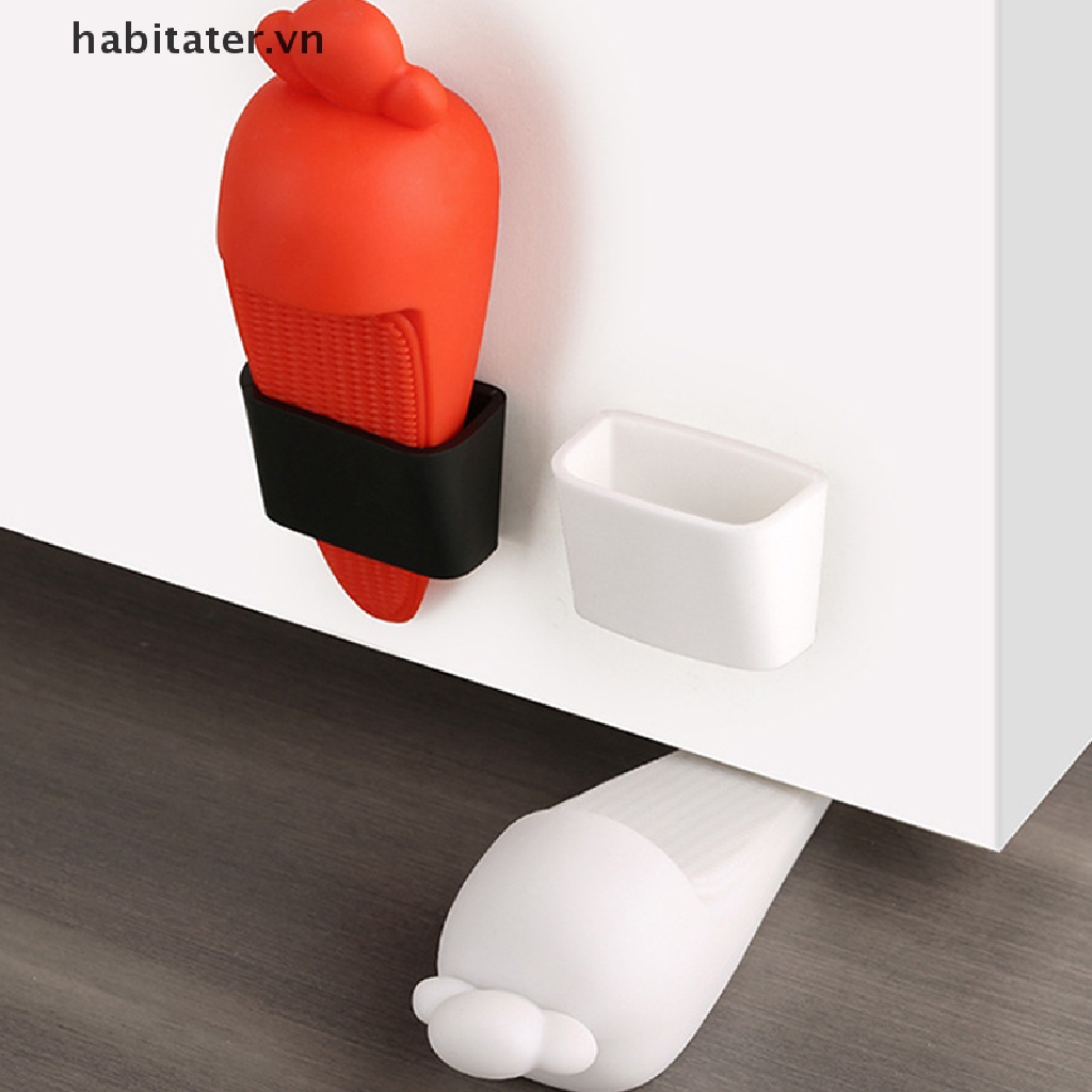 1 Miếng Chặn Cửa Silicon Hình Củ Cà Rốt