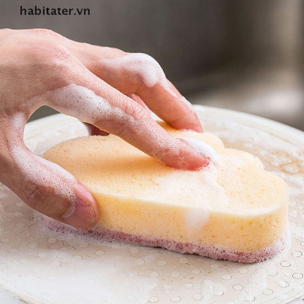 Set 4 Mút Rửa Chén Hình Đám Mây Đa Năng Tiện Dụng