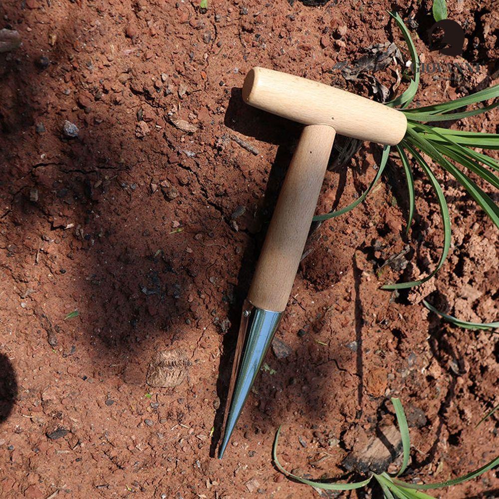 Máy Đào Đất Cầm Tay Trọng Lượng Nhẹ Với Tay Cầm Bằng Gỗ Cho Trồng Hoa Tulip Daffodil