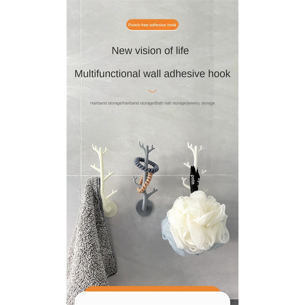 Giá Đỡ Móc Treo Chìa Khóa Dán Tường Chịu Tải Nặng Phong Cách Bắc Âu Trang Trí Phòng Ngủ