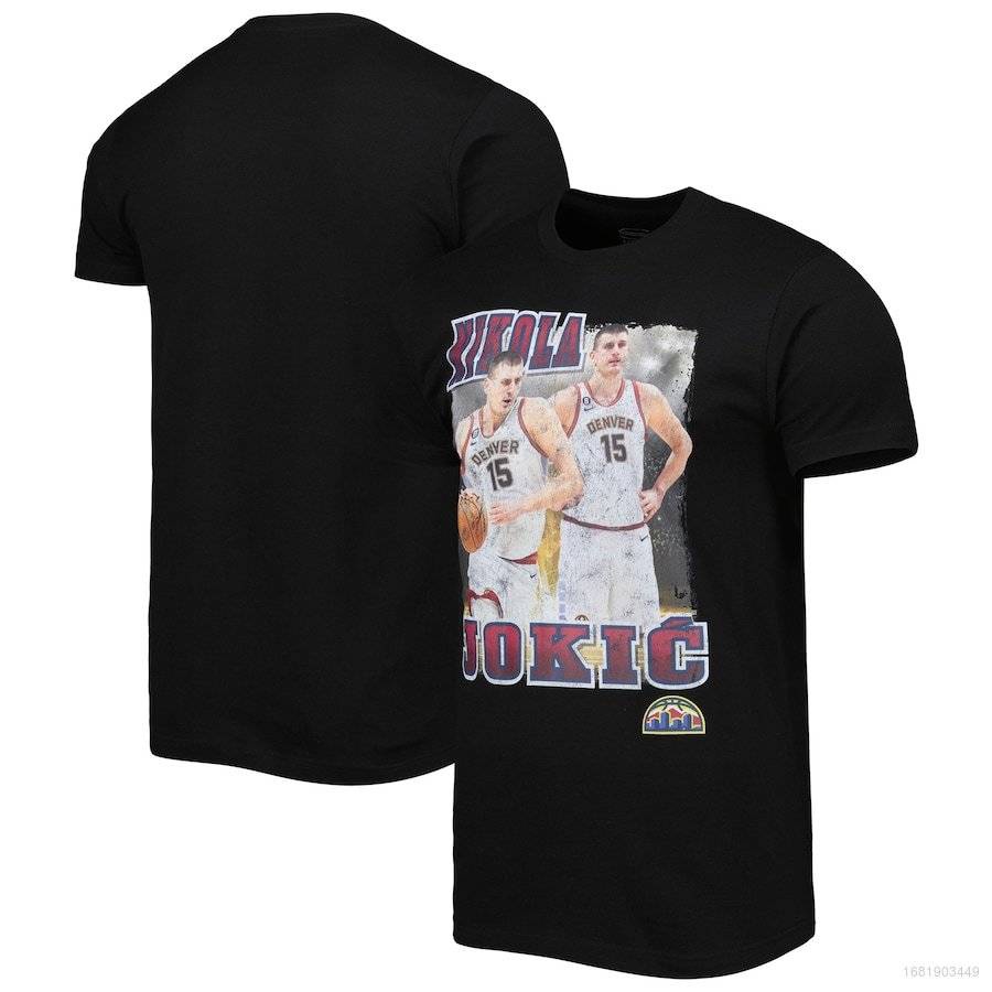 Mới Áo Thun Thể Thao Tay Ngắn In Hình Nikola Jokic Denver Nuggets Jersey