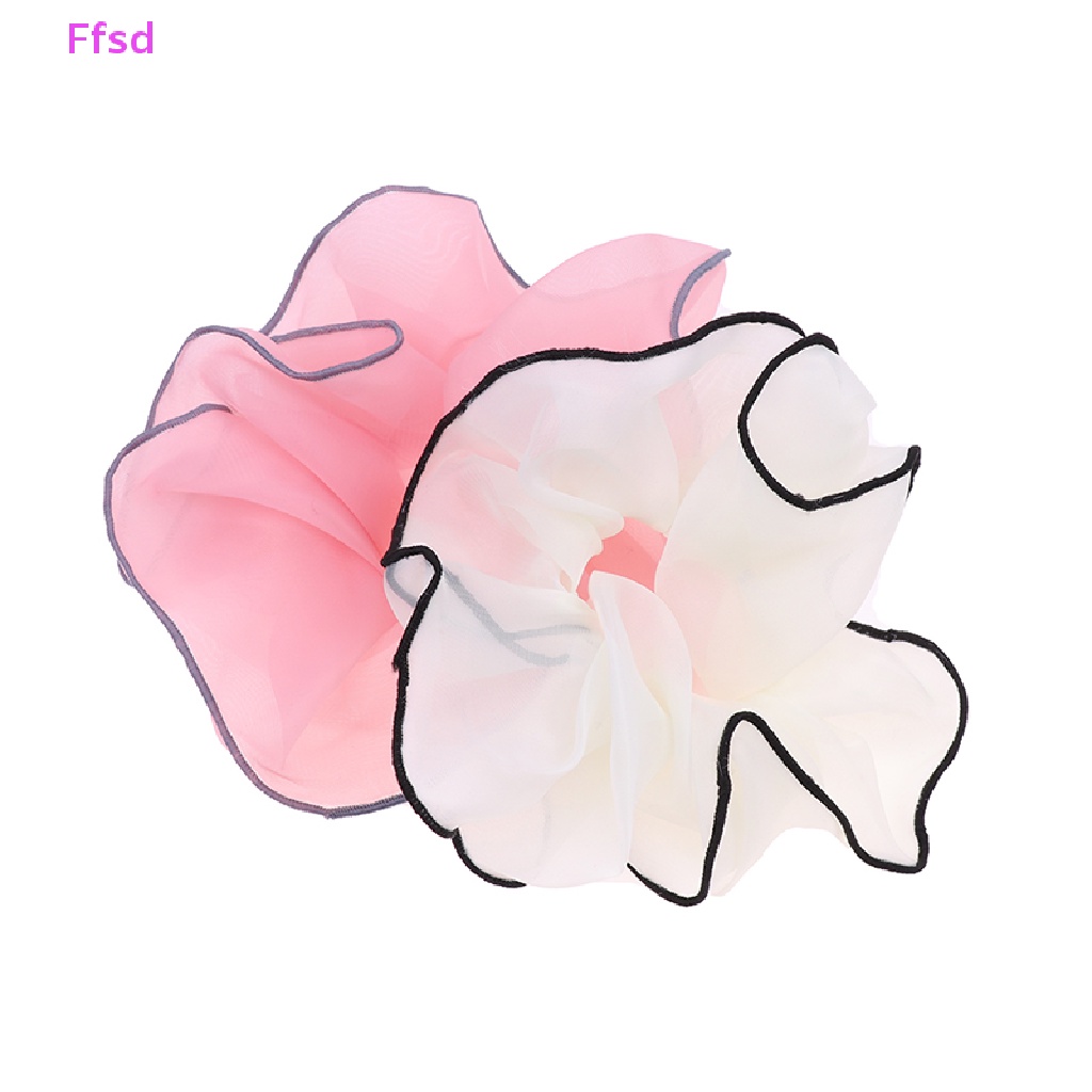 {Ffsd} Dây Buộc Tóc Scrunchies Bằng Vải Organza Trơn Mùa Hè Cho Nữ * Bán Chạy