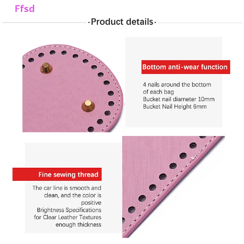 Túi Xách Da PU Đế Dài 22 * 10cm Làm Thủ Công