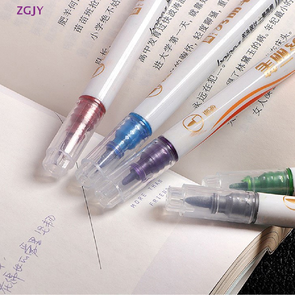 Zgjy Bút Đánh Dấu Hai Màu Hai Đầu Bằng Bọt Biển Nhanh Khô Vĩnh Viễn Vẽ Tranh Nghệ Thuật Thời Trang Cho Trẻ Em