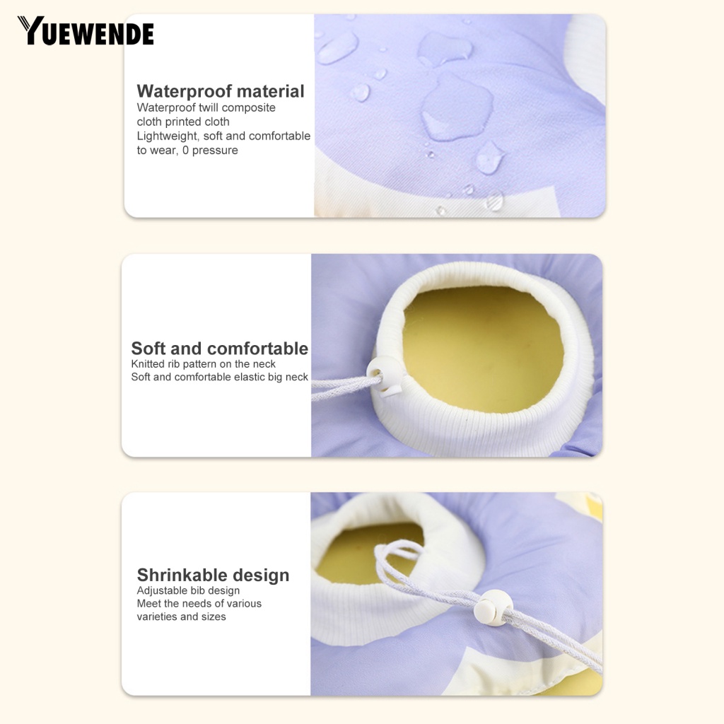 Vòng Cổ Chữ E Bảo Vệ Da Chống Mòn Thân Thiện Với Làn Da Dành Cho Thú Cưng Hình Bông Hoa Dễ Thương