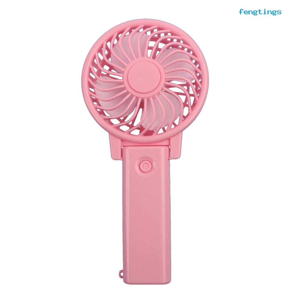 Quạt Làm Mát Cầm Tay 4 Cánh Mềm Mại Có Công Tắc Không Ồn Tiện Dụng Mang Theo Du Lịch
