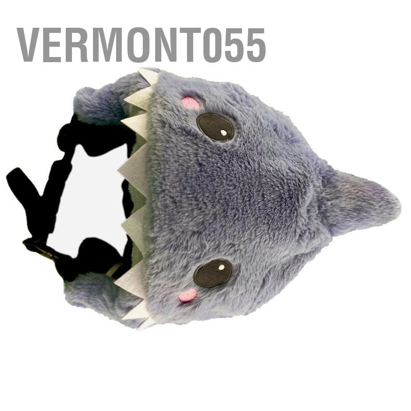 Vermont055 Mũ Bảo Hiểm Trượt Tuyết Cá Mập Bao Hoạt Hình Động Vật Trang Trí Cho Bé Trai Gái