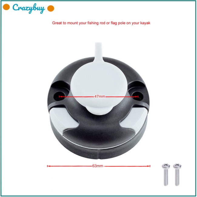 Cr Giá Đỡ Cần Câu Cá + 2 Ốc Vít Đa Năng Tiện Dụng Cho Thuyền Kayak