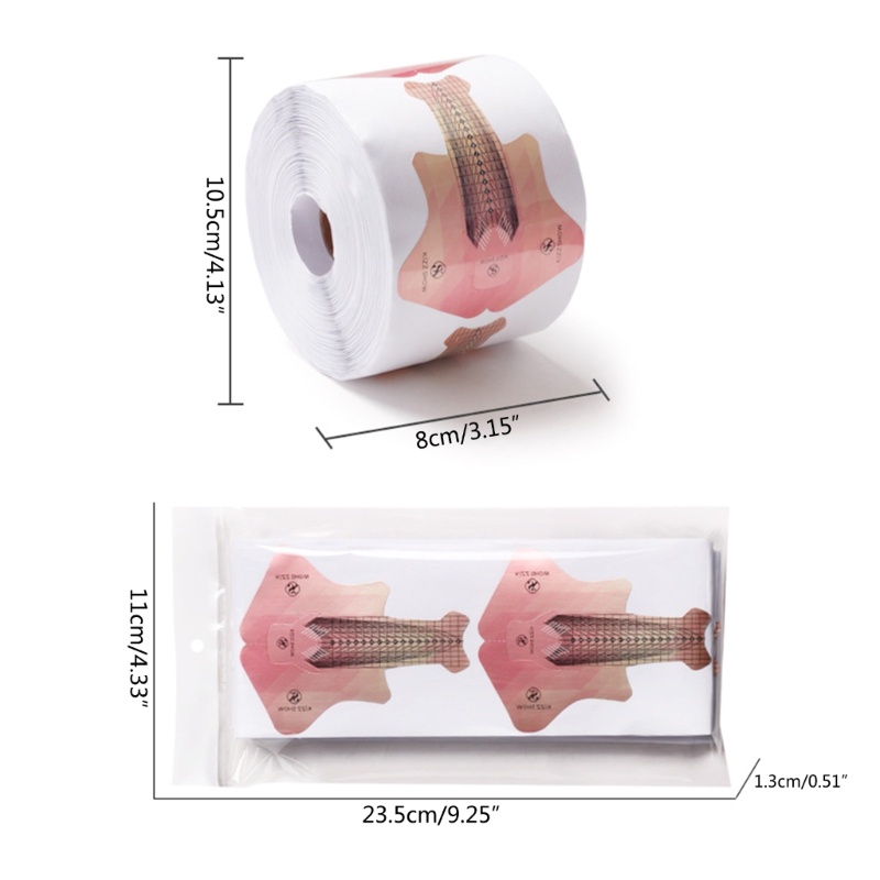 Set 100 / 300 / 500 Miếng Dán Nối Dài Móng Tay Nghệ Thuật DIY