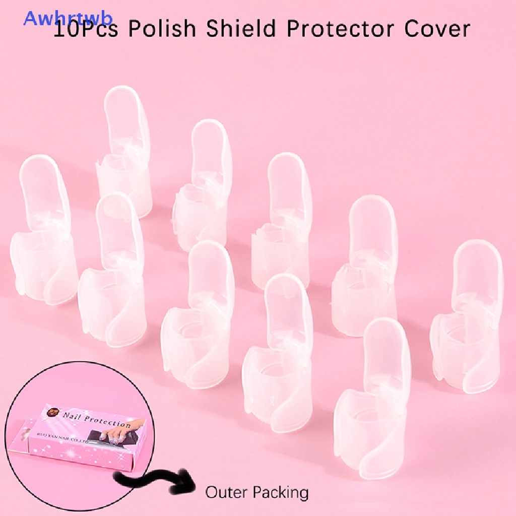 Set 10 Nắp Nhựa Bảo Vệ Móng Tay Mới