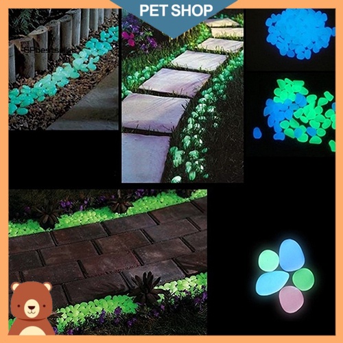 Set 10 Viên Đá Cuội Dạ Quang Dùng Trang Trí Bể Cá