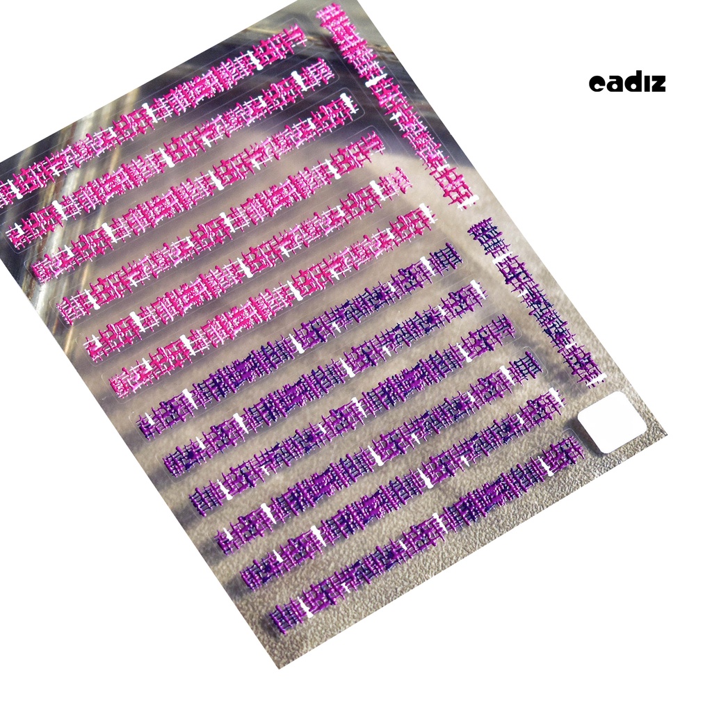 Miếng Dán Trang Trí Móng Tay 5D Tự Dính Không Phai Màu DIY