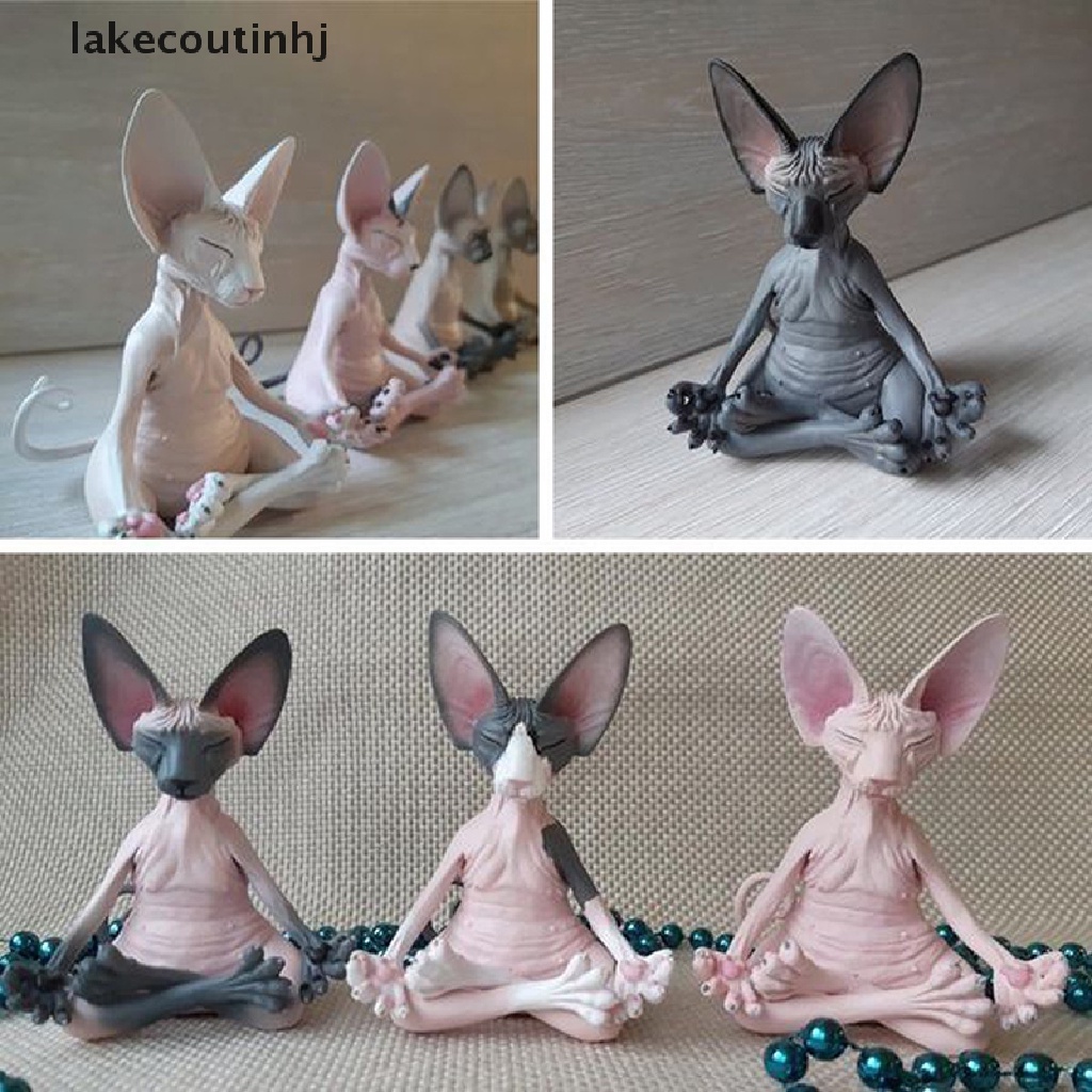 Mô Hình Mèo Hồcou Sphynx Thu Nhỏ Thủ Công Thu Nhỏ Trang Trí Nội Thất