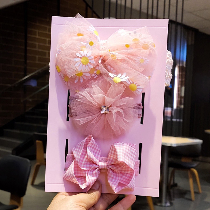 Set 3 Băng Đô Nơ Xinh Xắn Dành Cho Bé Gái