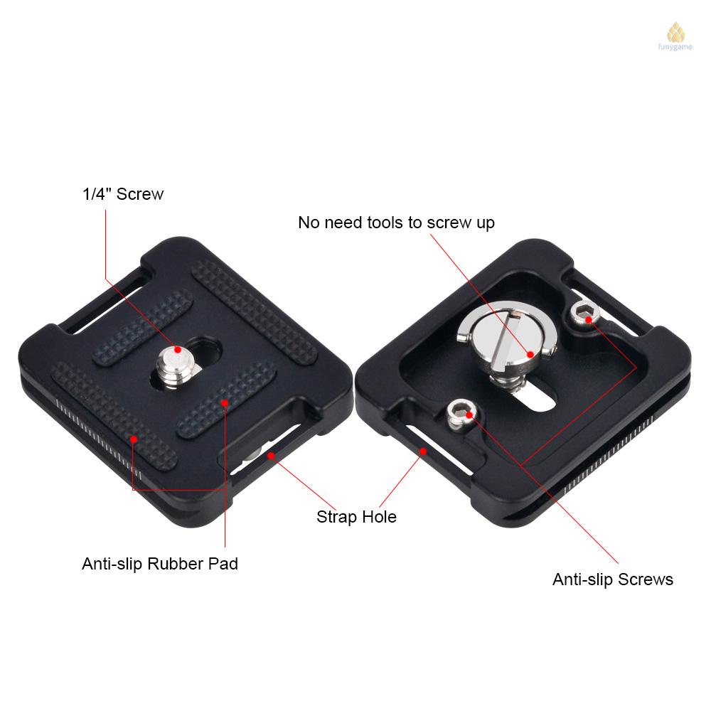 Đĩa Kẹp Andoer DC-34 Tháo Lắp Nhanh Với Ốc Vít 1 / 4 &quot;Cho Arca-Swiss AS QR