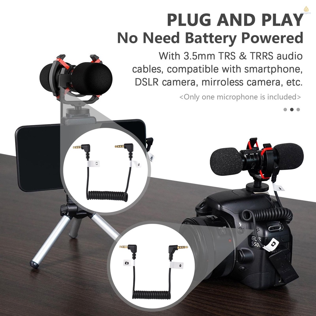 Micro Mini MAMEN Mic-08 Pro Hai Chiều Bằng Kim Loại Chống Ồn Thông Minh Có Phích Cắm 3.5mm