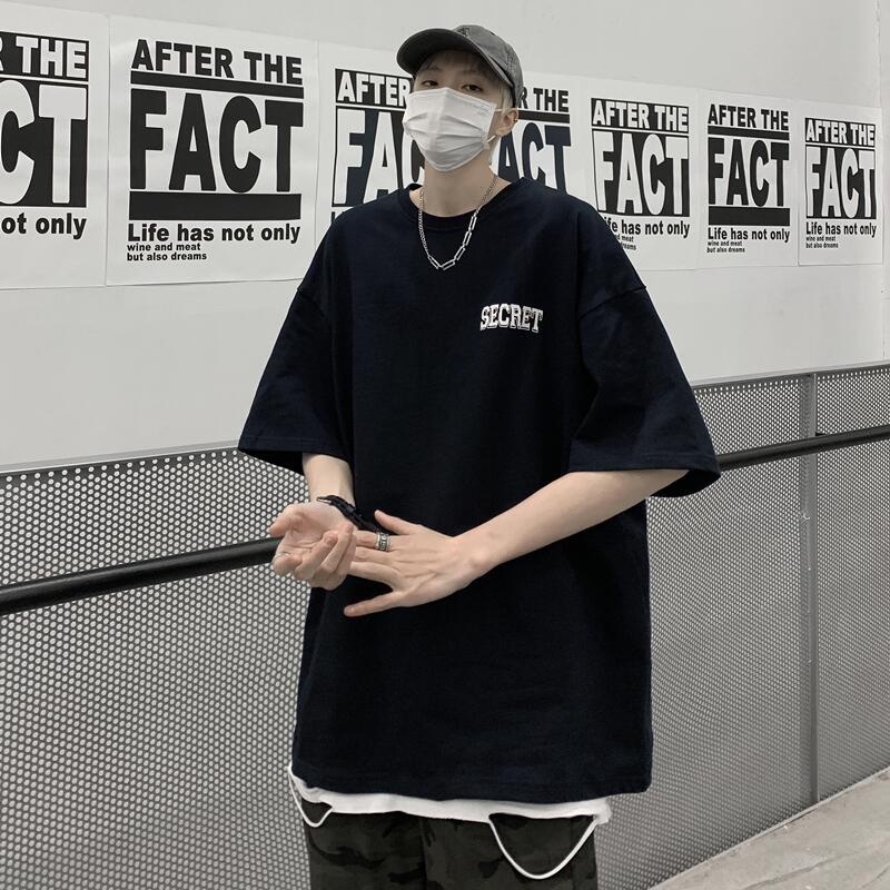 Áo Thun Tay Ngắn Dáng Rộng In Hình Ngôi Sao Thời Trang Trẻ Trung Cho Nam