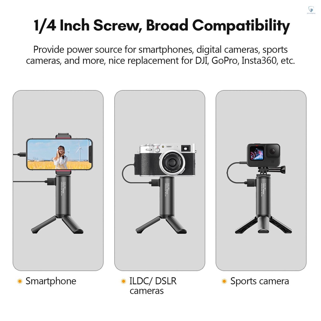 DJI Pin Sạc Dự Phòng Ulanzi BG-4 5000mAh Cổng USB Type-C 1 / 4 Thay Thế Tiện Dụng