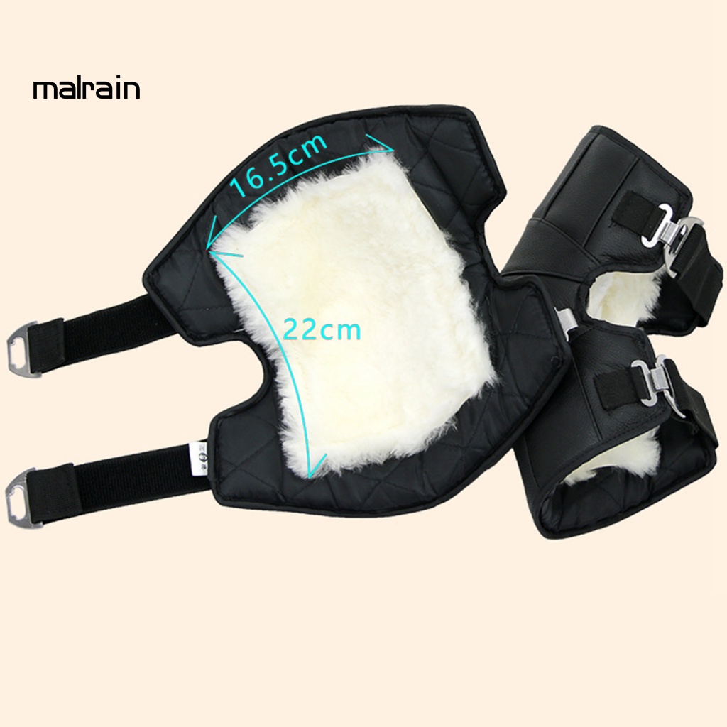 1 Cặp Đệm Bảo Vệ Đầu Gối Giữ Ấm Chống Gió Có Thể Điều Chỉnh Dùng Khi Lái Xe Máy