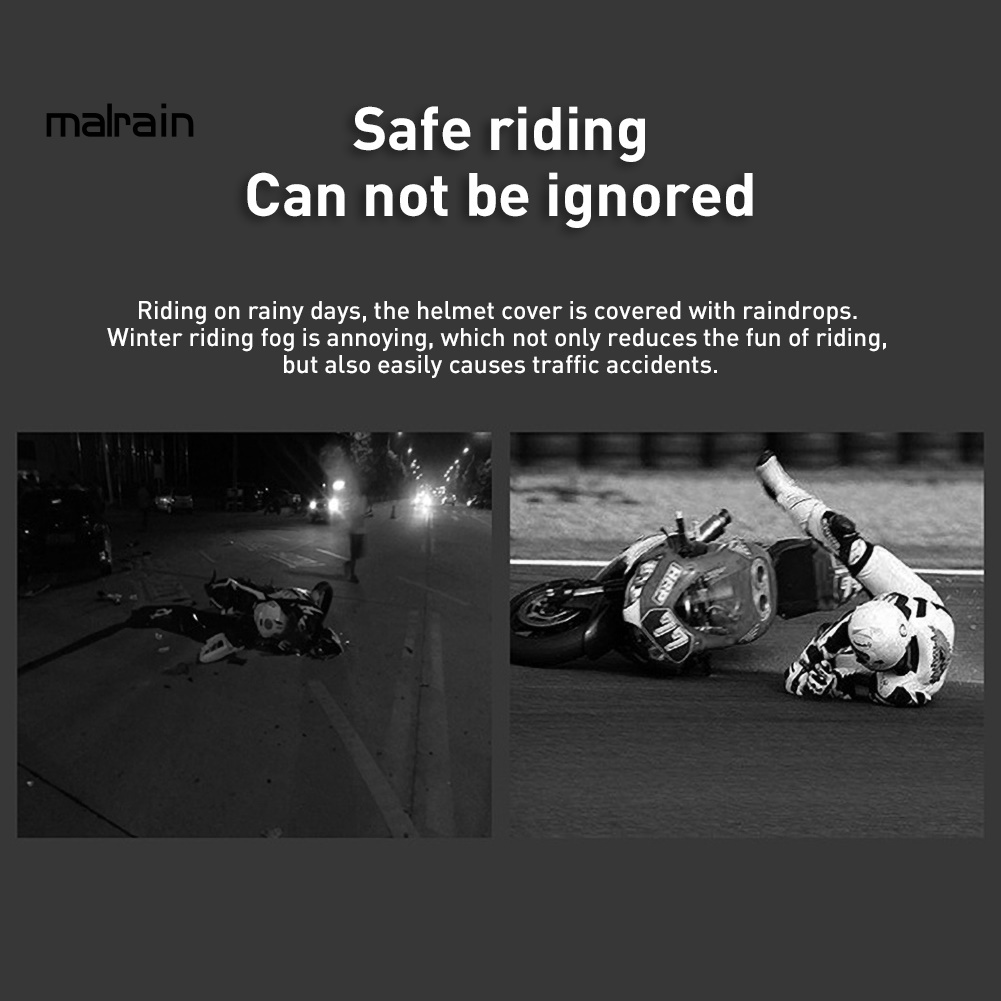 Miếng Dán Trong Suốt Chống Sương Mù Cho Mũ Bảo Hiểm Xe Máy
