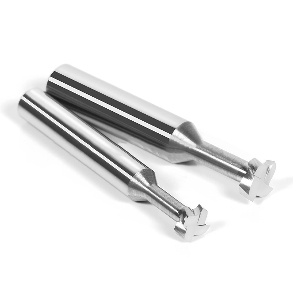 Mũi Phay CNC Vsharp HRC55 4 Rãnh Chữ T Bằng Hợp Kim Nhôm 3-10mm Chuyên Dụng