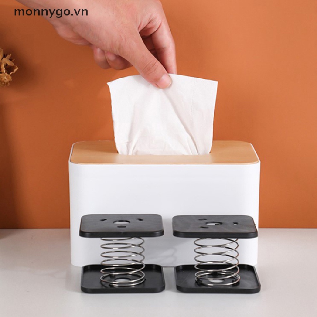 1 Hộp Đựng Khăn Giấy Dạng Lò Xo Co Giãn Tiện Dụng