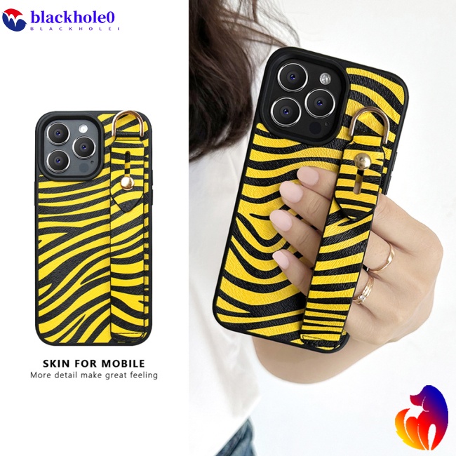 Ốp Điện Thoại Da Chống Sốc Có Quai Cầm Tay Kiêm Giá Đỡ Cho Iphone 12 13 14 Series