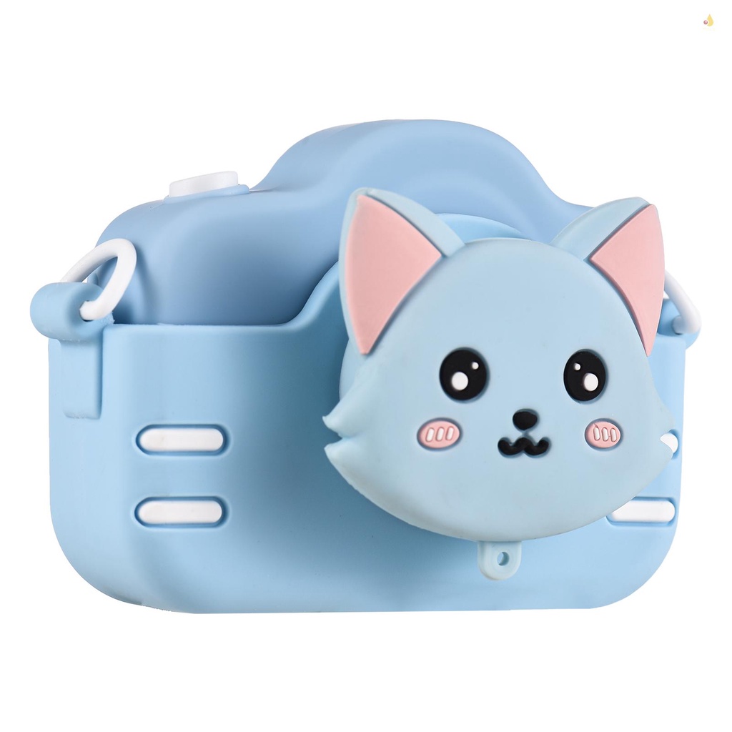 Máy Ảnh Kỹ Thuật Số Mini 1080P Màn Hình Kép 2.0 Inch IPS 4X Zoom Kèm Khung Ảnh Dễ Thương Cho Bé