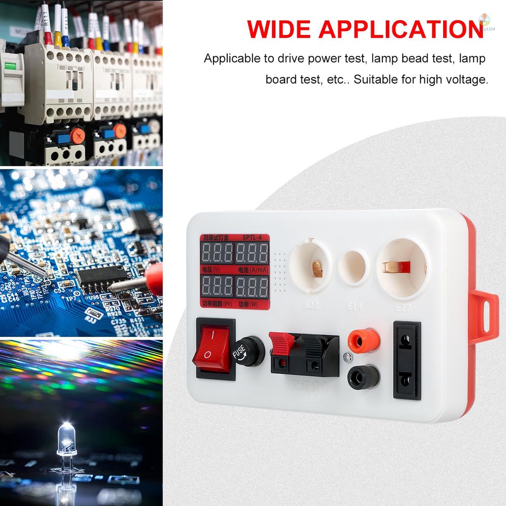 Hộp Kẹp Kiểm Tra Nguồn Điện Cho Bóng Đèn Lồng Đèn LED