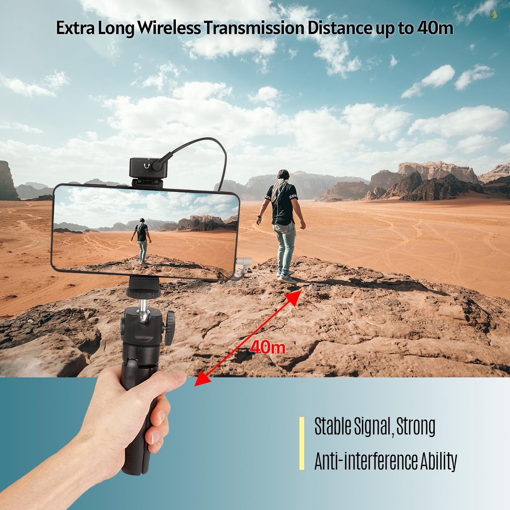 Bộ Micro Cài Áo ZGCINE ATOM 2.4G Không Dây Có Kẹp Tiện Dụng