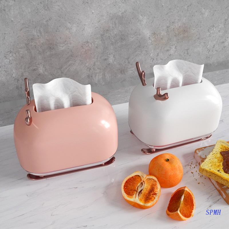 Hộp Đựng Khăn Giấy Rút Bằng Nhựa Hình Hươu Giá Đỡ