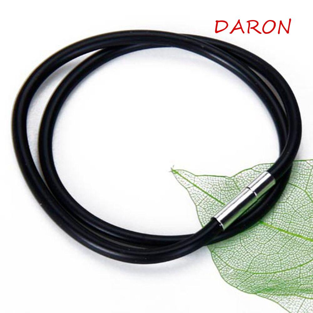 Vòng cổ Thép Không Gỉ Khóa Cao Su Thời Trang