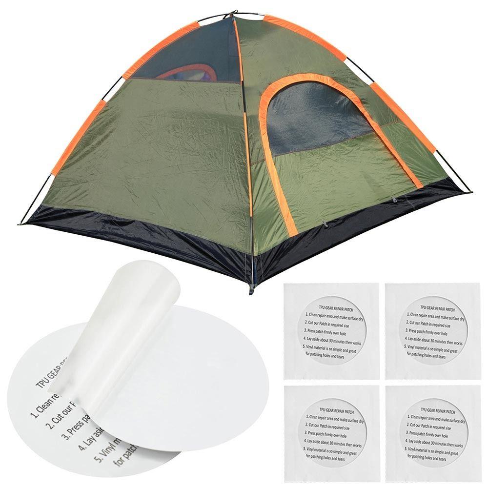 .Bộ 10 Miếng Dán Đệm Khí Hình Tròn Bằng Nilon Dùng Sửa Chữa Áo Khoác Ngoài Trời