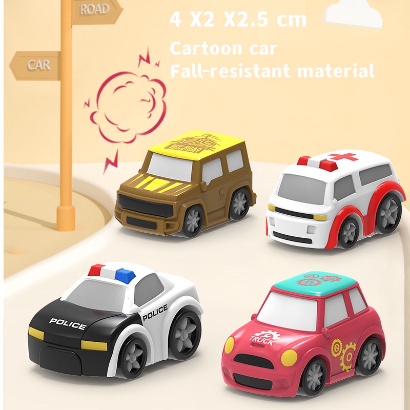 Bộ Đồ Chơi Đường Ray Xe Hơi Chạy Bằng Điện Có Đèn Và Nhạc Vui Nhộn Cho Bé