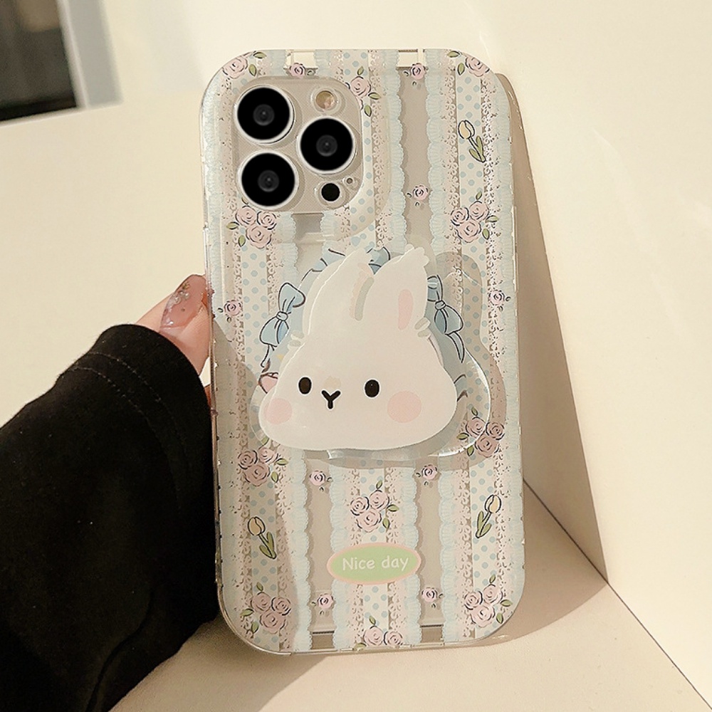 Ốp Điện Thoại TPU Dẻo Họa Tiết Hoa / Thỏ Thời Trang Chống Bụi Bẩn / Sốc Cho IPhone 11 12 13 14 Pro Max