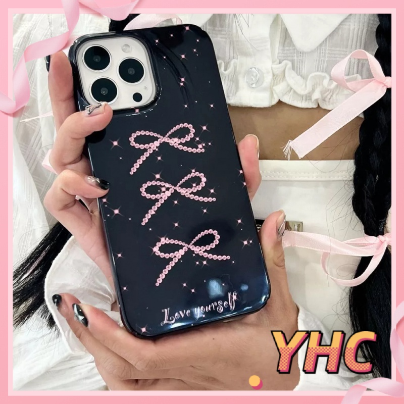 Ốp lưng phone Nơ màu hồng bằng tiếng Anh chống rơi thạch vỏ mềm áp dụng Cho iPhone 6 / 6S / 6splus / se / 7 / 7plus / 8 / 8plus / X / xs / xsmax / 11 / 12 / 13 / 14/pro max-513