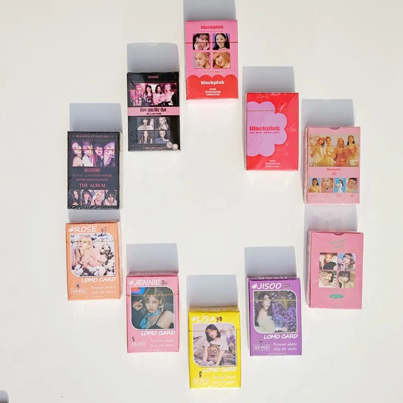 Blackpink 1 bộ 54 thẻ ảnh không lặp lại in độ nét cao lisa jennie jisoo ROSÉ thẻ ảnh lomo card blackpink - Color House